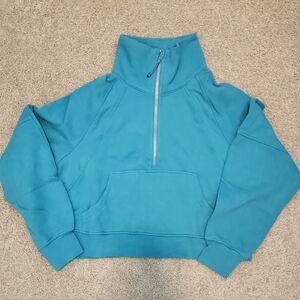 Lululemon 1/4 Zip Cropped Scuba